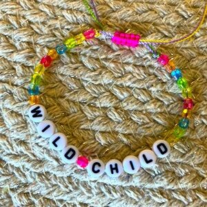 New Super Cute Petite Multicolor Iridescent Beaded Wild Child Bracelet